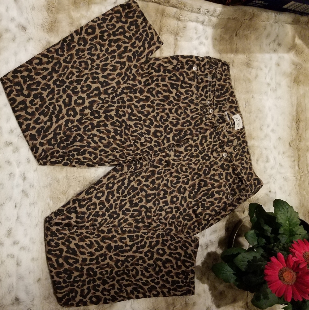 J Crew Leopard jeans